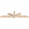 Ekena Millwork Redmond Smooth Timber Gable Bracket, Douglas Fir, 72"W x 21"H x 3 1/2"D x 3 1/2"F, 7/12 Pitch GBW072X21X0404RED00SDF - alternate 3